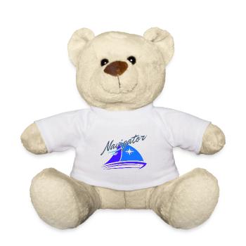 Navigator Voilier Sailor Boat Skipper Cadeau - Nounours - blanc - Devant