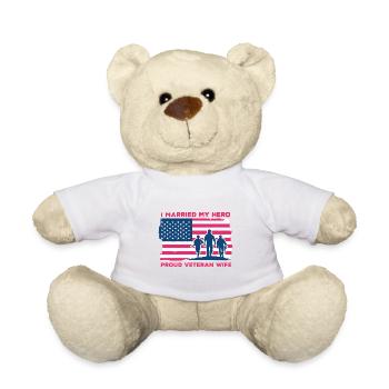 J’ai épousé ma fière femme héroïque - Nounours - blanc - Devant