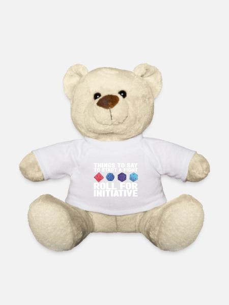 Pen and Paper for RPG Gaming Father - Teddy Bear - white