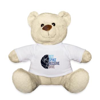 Volleyballer Spruch Für Volleyballspiel Volleyball - Teddy - Weiß - Vorne