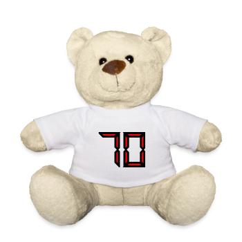 70 JAHRE. 70-JÄHRIGES JUBILÄUM. GEBURTSTAG 70 JAHRE. 70 - Teddy - Weiß - Vorne