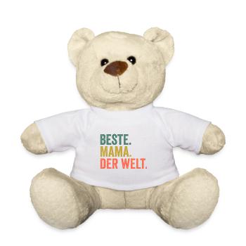 Meilleure maman du monde - Nounours - blanc - Devant