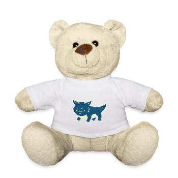Cadeau enfant petit dragon bébé dragon - Nounours - blanc - Devant