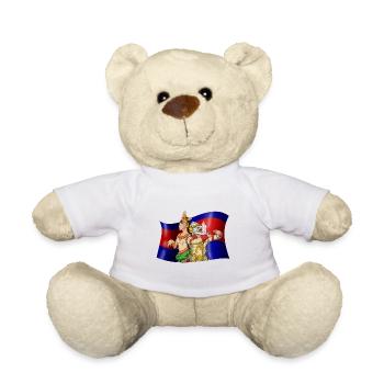 Cambodge Reamker Danse Khmer Apsara I Cadeau - Nounours - blanc - Devant