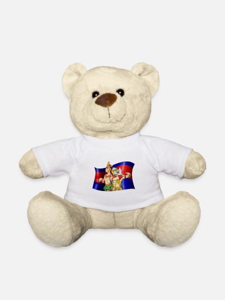 Kambodscha Reamker Tanz Khmer Apsara I Geschenk - Teddy - Weiß