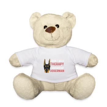 Besoin de mon doberman. Poison pour personne déprimée - Nounours - blanc - Devant
