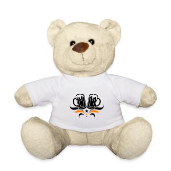 Beer Glass Beer Mug Beer - Teddy Bear - white - Front