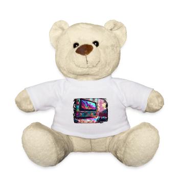 TV / Télévision / Analogique / Tube TV / Rétro - Nounours - blanc - Devant