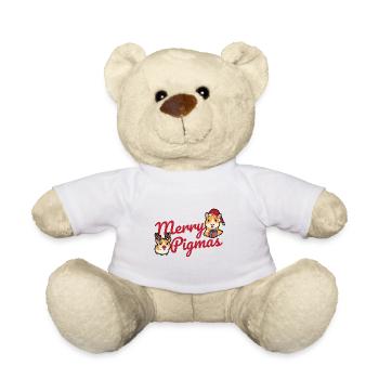 Nagetier Meerschwein Meerschweinchen - Teddy - Weiß - Vorne