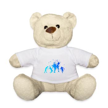 Tennisspielen Tennis spielen Tennisspieler - Teddy - Weiß - Vorne