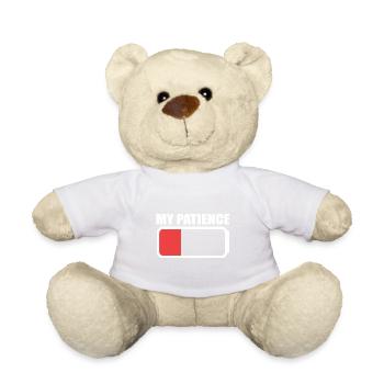 Ma patience Personne impatiente Poison - Nounours - blanc - Devant