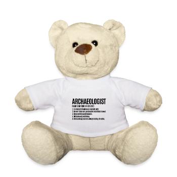 Archéologue-définition-égyptien - Nounours - blanc - Devant