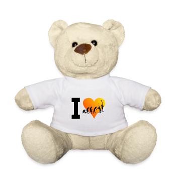 Sports de raquette Padel Hommes Femmes Paddle - Nounours - blanc - Devant