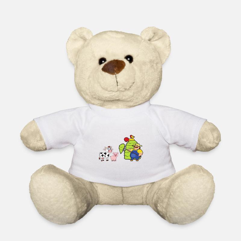 Landwirt Bauer - Teddy - Weiß