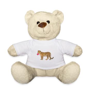 Leopard Gepard Raubkatze Kaugummi säße Raubkatze - Teddy - Weiß - Vorne