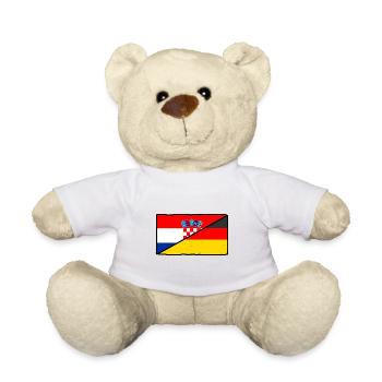 Croates Croates Croates Hrvatska Allemagne - Nounours - blanc - Devant