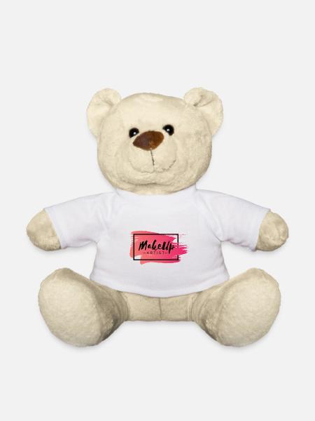 Makeup Artist Makeup Beautician - Teddy Bear - white
