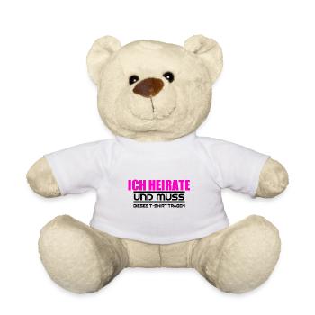 Bachelor Party / Marriage / T-shirt / Bachelor Party - Teddy Bear - white - Front