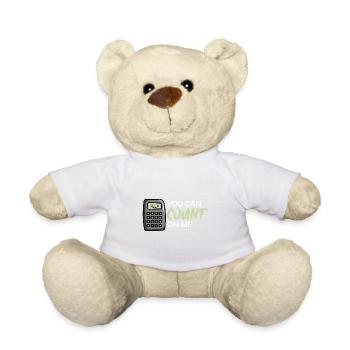 Auf mich verlassen Buchhalter Gift - Teddy - Weiß - Vorne