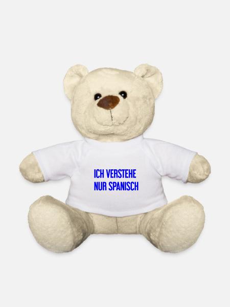 Ich verstehe nur Spanisch - Teddy - Weiß