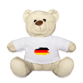 Germany Flag German Flag Used Look Homeland - Teddy Bear - white - Front