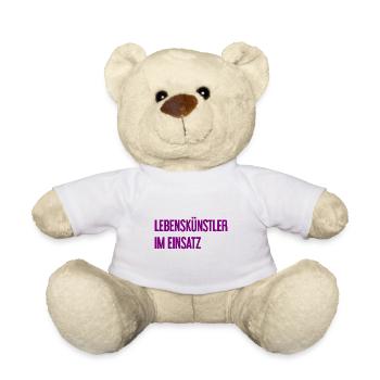 Lebenskünstler im Einsatz - Teddy - Weiß - Vorne