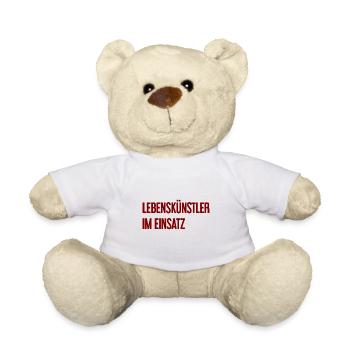 Artists of life in action - Teddy Bear - white - Front