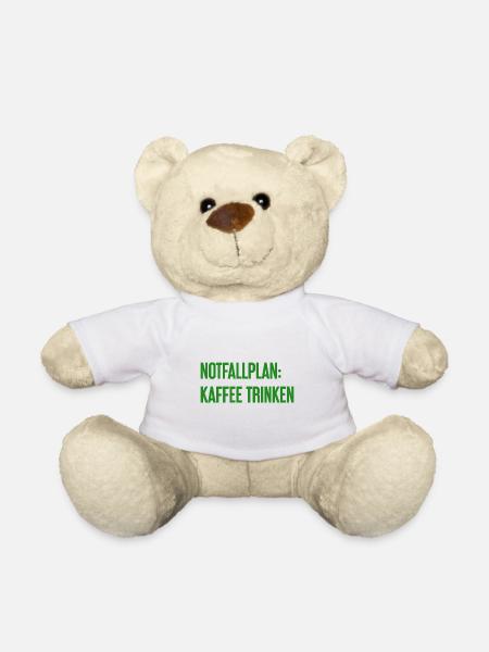 Coffee Contingency Plan - Teddy Bear - white