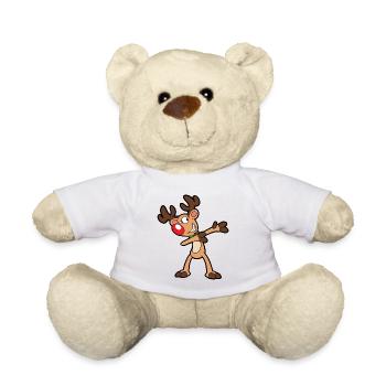 Noël Dabbing Dab Rennier - Nounours - blanc - Devant