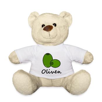 Oliven - Teddy - Weiß - Vorne