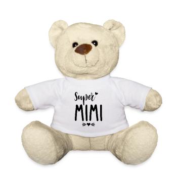 Super Mimi Muttertagsgeschenk der Frauen - Teddy - Weiß - Vorne