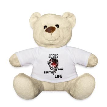 Verset biblique de l' saint - Nounours - blanc - Devant