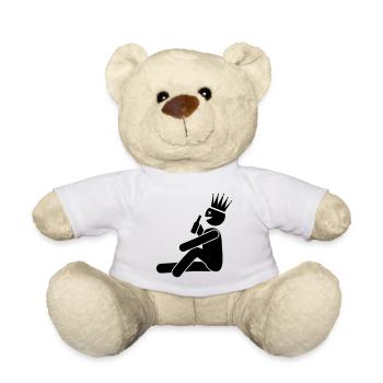 Drinking Drinking Man Symbol - Teddy Bear - white - Front
