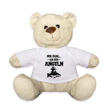 Mir egal angeln - Teddy - Weiß - Vorne