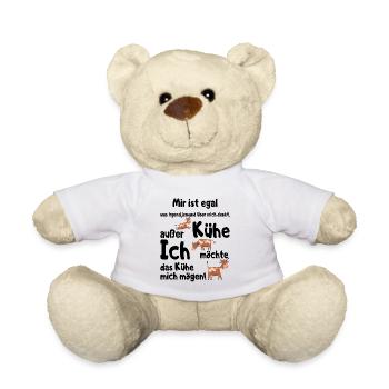 Ich möchte das Kühe mich mögen Landwirt Bauer - Teddy - Weiß - Vorne