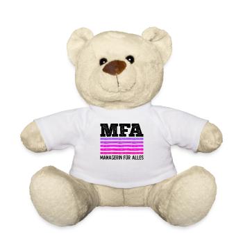 MFA Medizinische Fachangestellte Managerin - Teddy - Weiß - Vorne