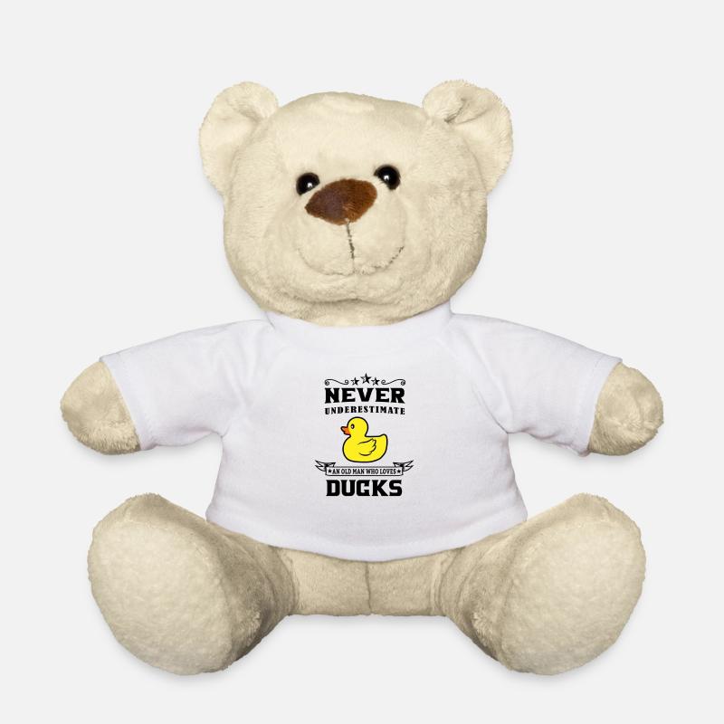 Canard Quitsche Canard Erpel Canard Jaune Caoutchouc Canard - Nounours - blanc