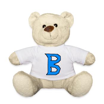 B - Just a letter! - by YoshiArt - Teddy Bear - white - Front