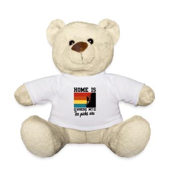 Eiskletterer Eisklettern Sportler Eis Klettern - Teddy - Weiß - Vorne
