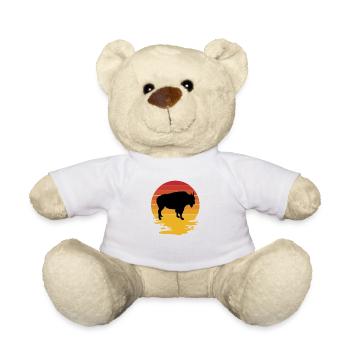Bison Buffalo Water Buffalo National Park - Teddy Bear - white - Front