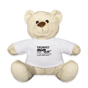 Trompette Trompettiste Musicien Trompettiste - Nounours - blanc - Devant