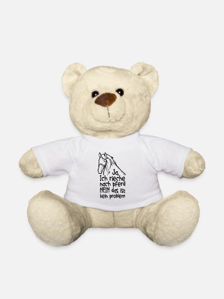 Ja Ich Rieche Nach Pferd Pferde - Teddy - Weiß