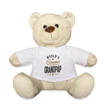 World's Greatest Grandpap - Dad Grandpa - Teddy Bear - white - Front