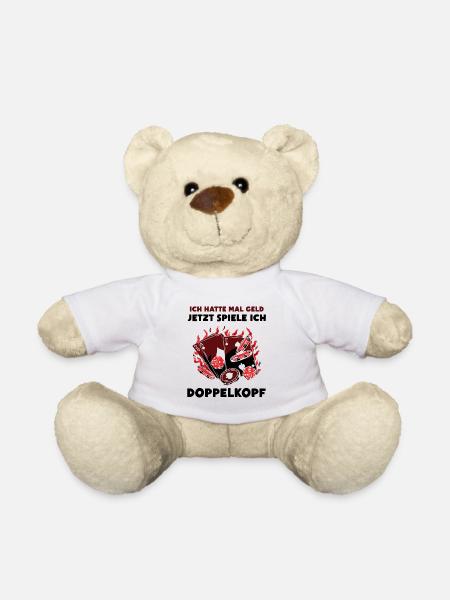 Ich hatte mal Geld Doppelkopf - Teddy - Weiß