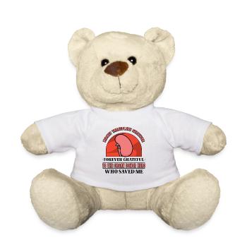 Kidney Transplant Survivor Forever Grateful - Teddy - Weiß - Vorne