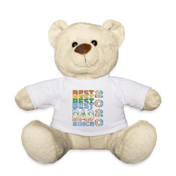 Bester Papa der Welt seit 2020 Vatertag Geburtstag - Teddy - Weiß - Vorne