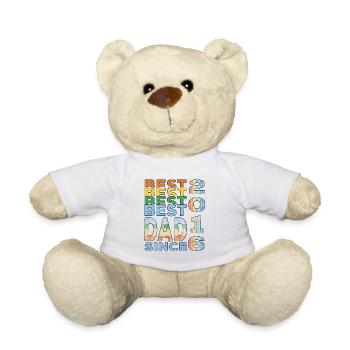 Best dad in the world since 2016 Father's Day Birthday - Teddy Bear - white - Front