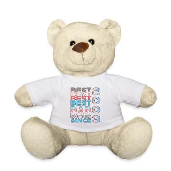 Bester Papa der Welt seit 2003 Vatertag Geburtstag - Teddy - Weiß - Vorne