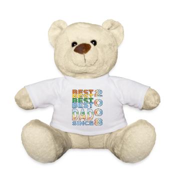 Best dad in the world since 2008 Father's Day Birthday - Teddy Bear - white - Front