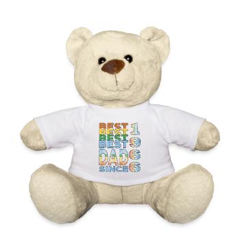 Meilleur papa du monde depuis 1966 Fête des pères - Nounours - blanc - Devant